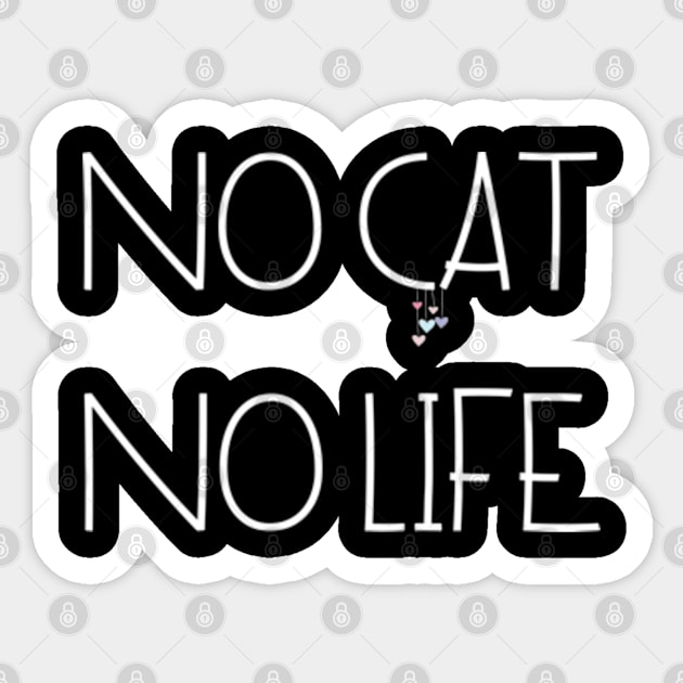 No Cat No Life Sticker by hippohost